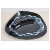 Vintage Royal Haeger Black Crystalline Glaze Ashtray