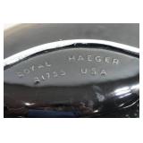 Vintage Royal Haeger Black Crystalline Glaze Ashtray