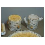 Vintage Department 56 'Birch Bark' Ceramic Dinner Set