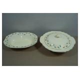 Vintage WS George Covered Platter and Serving Bowl