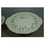 Vintage WS George Covered Platter and Serving Bowl