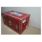 Vintage Doll Wardrobe Travel Trunk