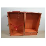 Vintage Doll Wardrobe Travel Trunk