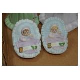 Vintage Enesco Growing Up Birthday Girl Porcelain Figurines