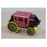 Vintage Metal Wells Fargo Stagecoach Coin Bank