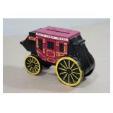 Vintage Metal Wells Fargo Stagecoach Coin Bank