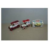 Vintage Ertl Cast Metal Advertising Banks