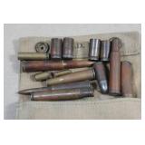 Vintage Military Ammo Pouch and Patch