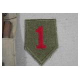 Vintage Military Ammo Pouch and Patch