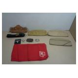 Vintage Cub Scout Hats and Boy Scouts Neckerchief and Belt Buckles