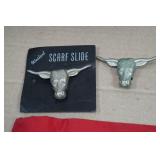 Vintage Cub Scout Hats and Boy Scouts Neckerchief and Belt Buckles