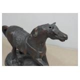 Antique Cast Iron Horse Sculpture