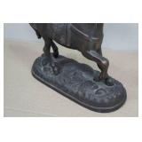 Antique Cast Iron Horse Sculpture
