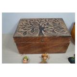 Vintage Storage Boxes and Figurines