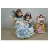 Assorted Decorative Angel Figurines