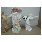 Assorted Decorative Angel Figurines