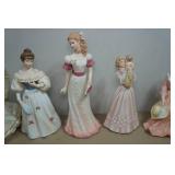 Assorted Decorative Victorian Lady Figurines