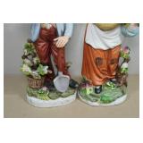 Vintage Homco Farmer and Wife Set