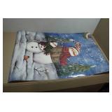 Standard Fridge Cover - Snowman