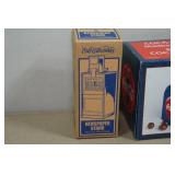 Vintage Ertl Die Cast Newspaper Stand and Coca-Cola Mailbox Collectors Tins