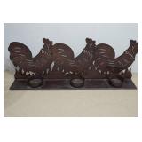 Metal Chicken Egg Basket and Candle Holder
