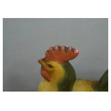 Antique Ceramic Rooster Candy Dish Tray