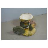 Antique Ceramic Rooster Candy Dish Tray