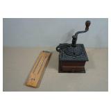 Vintage Cast Iron Coffee Grinder and Knife Sharpener