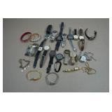 Assorted Vintage Wrist Watches and Bracelets