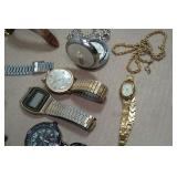 Assorted Vintage Wrist Watches and Bracelets