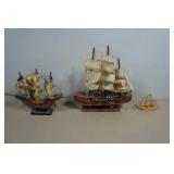 Vintage Wooden Ship Models