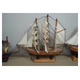 Vintage Wooden Ship Models