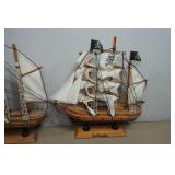 Vintage Wooden Ship Models
