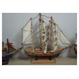 Vintage Wooden Ship Models