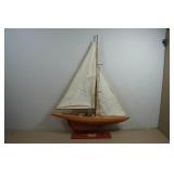 Vintage Wooden Ship Model