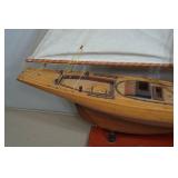 Vintage Wooden Ship Model