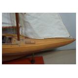 Vintage Wooden Ship Model
