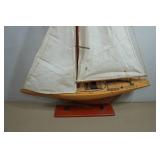 Vintage Wooden Ship Model