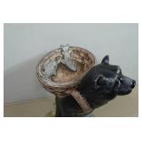 Fishing Black Bear Garden Art
