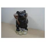 Fishing Black Bear Garden Art