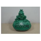 Welcome Frog Yard Statue