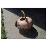Vintage Terracotta Grape Woven Wicker Basket