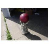 Frog Prince Gazing Ball Statue