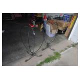 Heart Shaped Metal Hanging Basket Stands