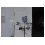 6' Laser Cut Metal Chicken Weather Vane