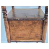Signed Vintage CUSHMAN Copper-Lined Smoking Table w/Eagle Design