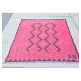 Very Nice Vintage Vintage Handmade Wool Rug