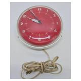 Vintage Mid Century Round Kitchen Wall Clock