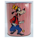 Vintage DISNEY Mickey & Donald Metal Trash Can