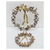 Very Nice Vintage Highly Detailed Brass & Copper Butterfly Displays